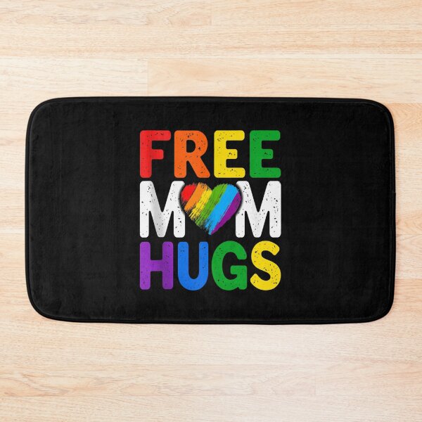 Item preview, Gay Lesbian Pride Rainbow Proud Mom LGBT Flag Free Mom Hugs designed and sold by EmeldaHathaway.