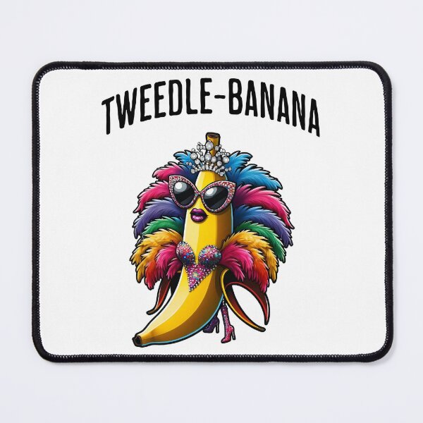 Item preview, Tweedle-Banana, a gorgeous glammed up banana in full drag and sunglasses designed and sold by LuxindaSwirl.