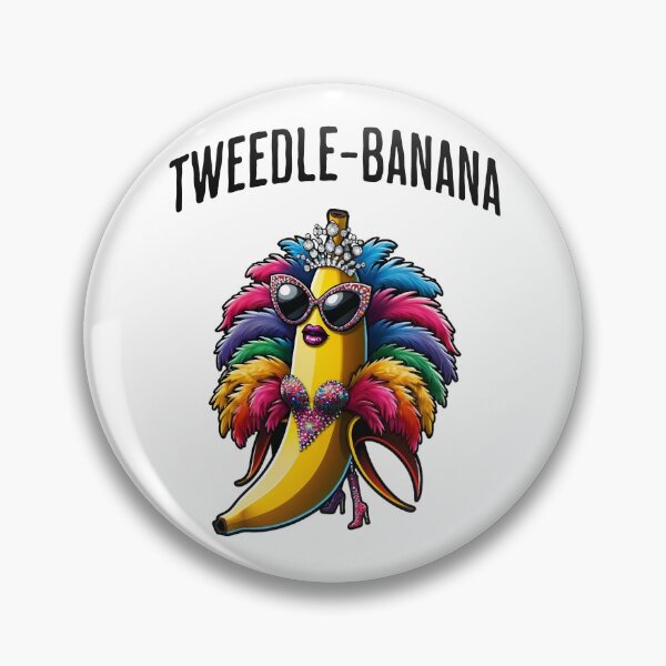 Item preview, Tweedle-Banana, a gorgeous glammed up banana in full drag and sunglasses designed and sold by LuxindaSwirl.