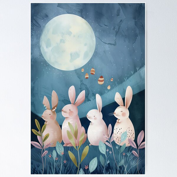 Item preview, Bunny Moonlight Magic designed and sold by cute-animals99.