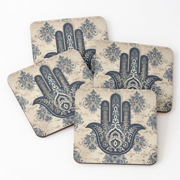 Item preview, Royal Damask Jewish Hamsa Pattern  designed and sold by GrinGalore.