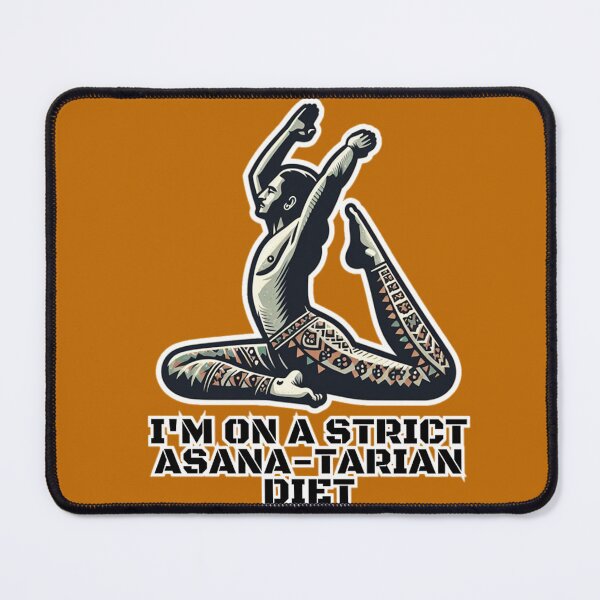 Item preview, I'm on a strict asana-tarian diet designed and sold by DShirtRepublic.