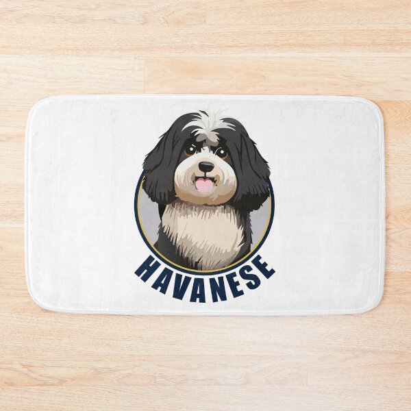 Item preview, Cute and Happy Havanese Dog Cartoon designed and sold by thebigleebowski.