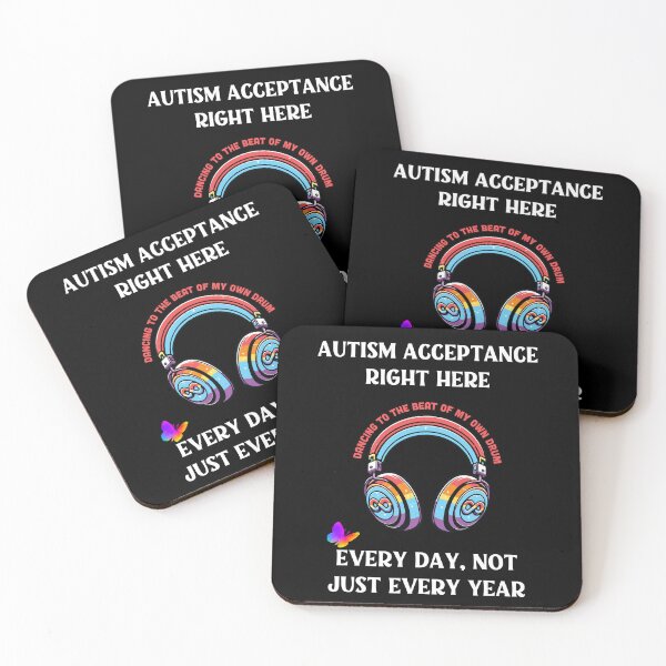 Item preview, Autism Awareness and Acceptance with infinity symbol designed and sold by Fantacaroo Designs.