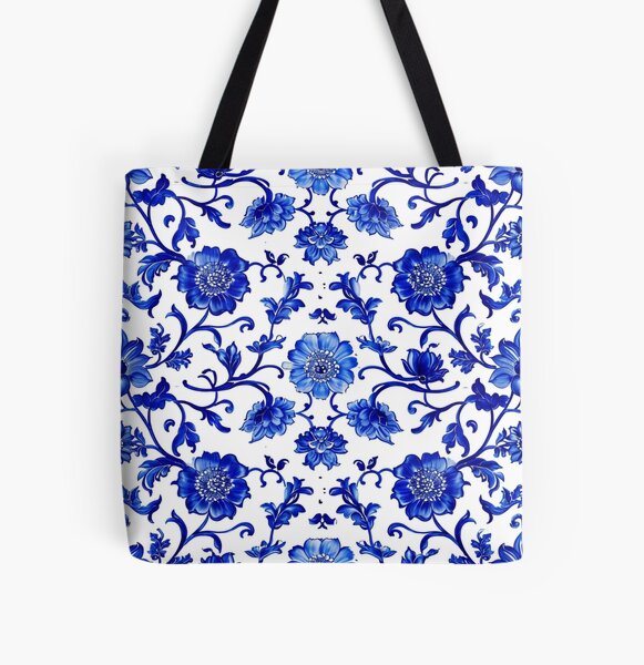 Item preview, Royal Delft Blue Flower Pattern designed and sold by GrinGalore.