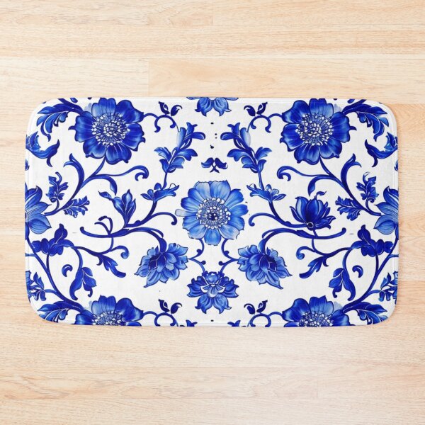 Item preview, Royal Delft Blue Flower Pattern designed and sold by GrinGalore.