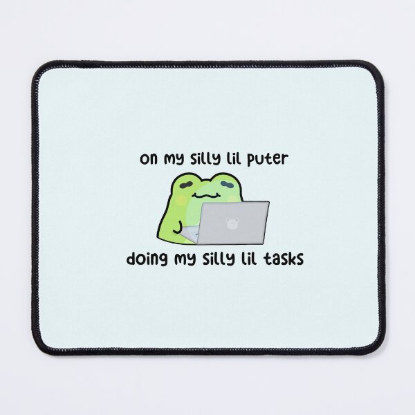 Item preview, Silly Computer Frog designed and sold by Freckled Frog Studio.