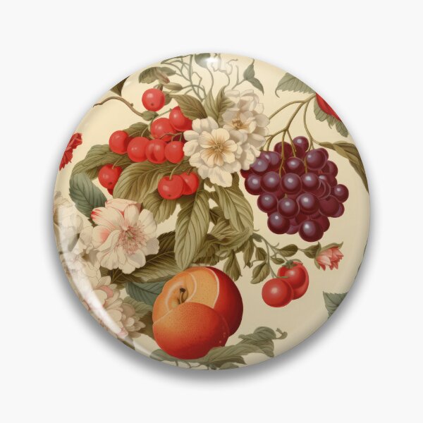 Item preview, Vintage Fruits and Flowers Pattern designed and sold by emarts.