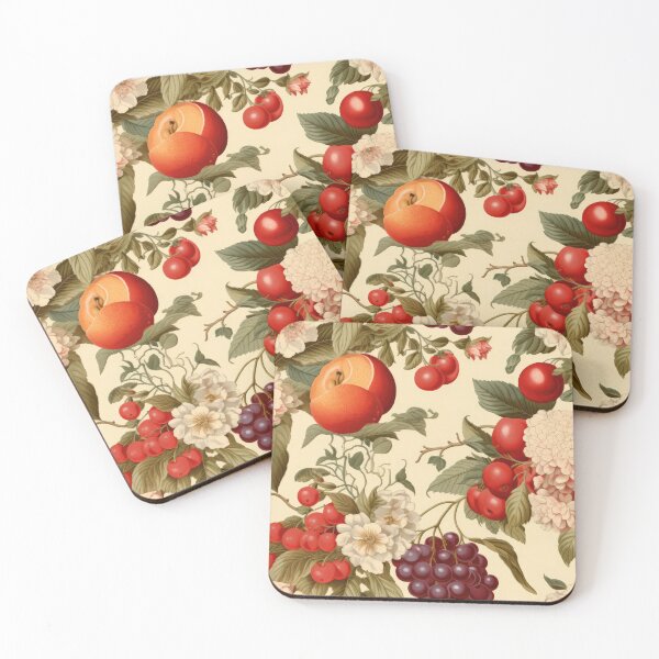 Item preview, Vintage Fruits and Flowers Pattern designed and sold by emarts.