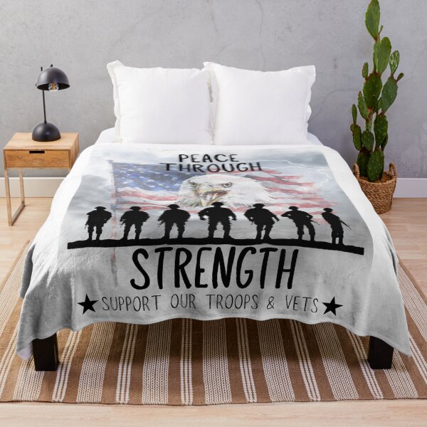 Item preview, PEACE THROUGH STRENGTH: Soldiers Ready for the Storm designed and sold by AmericaFreedom.