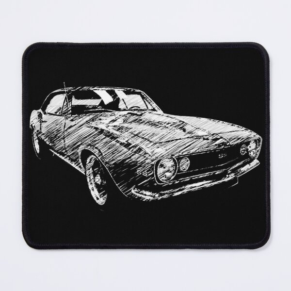 Item preview, Historical Vintage car retro car camaro 1967 sketch ss designed and sold by Szkicerka.