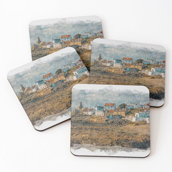 Item preview, St Monans In The East Neuk Of Fife Scotland Watercolour Effect designed and sold by GG WALL ART.