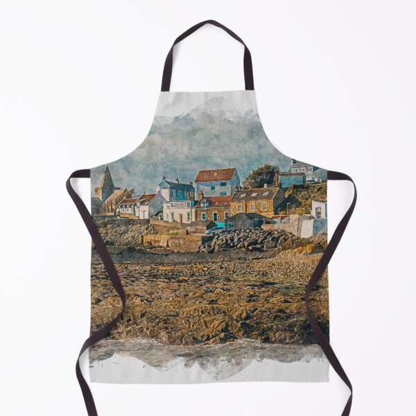 Item preview, St Monans In The East Neuk Of Fife Scotland Watercolour Effect designed and sold by GG WALL ART.