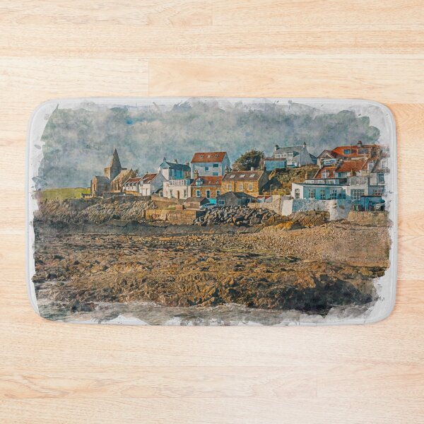 Item preview, St Monans In The East Neuk Of Fife Scotland Watercolour Effect designed and sold by GG WALL ART.