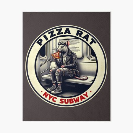 Artikel-Vorschau von Pizza Rat New York Subway NYC U-Bahn-Zug, designt und verkauft von MayaDelaye.
