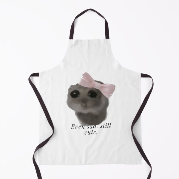 Item preview, coquette sad hamster meme " even sad , still cute . " designed and sold by General-Corner.