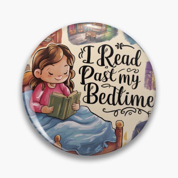 Item preview, I Read Past My Bedtime Art designed and sold by Obinne.