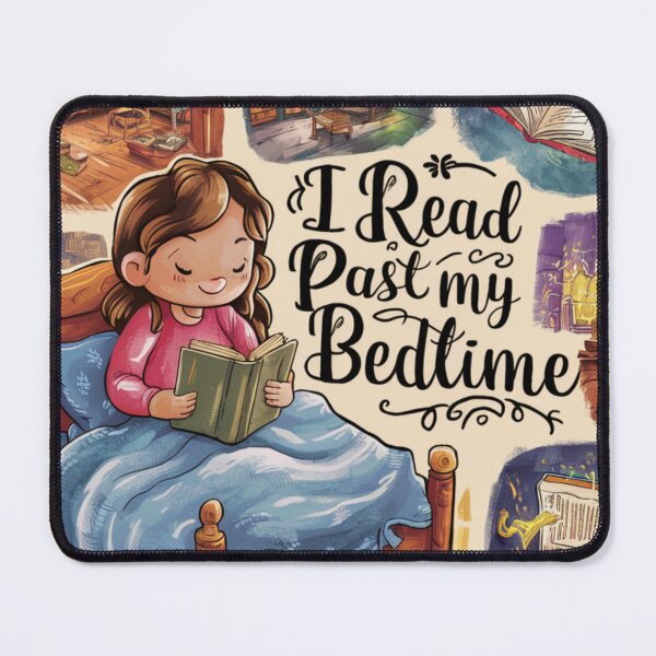 Item preview, I Read Past My Bedtime Art designed and sold by Obinne.