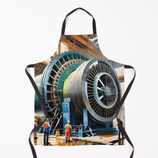 Item preview, Workers around industrial turbine designed and sold by BardamuLF.