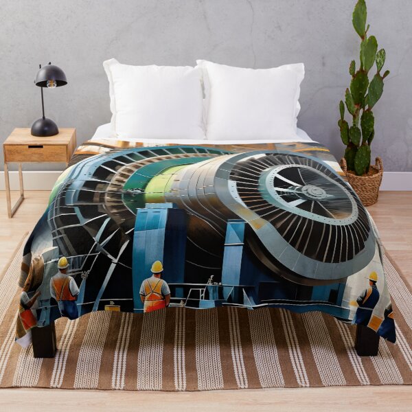 Item preview, Workers around industrial turbine designed and sold by BardamuLF.