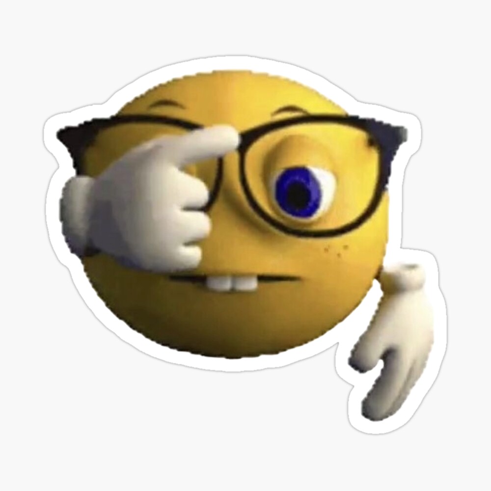 Funny Nerdy Emoji Cool Meme