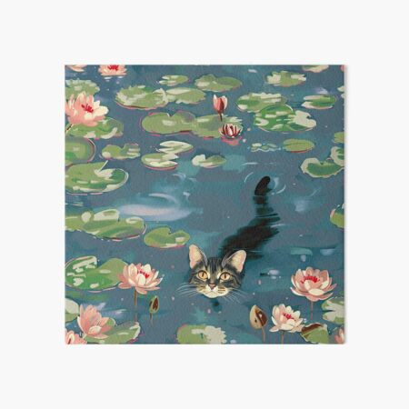 Item preview, Monet Cat Water Lilies designed and sold by Felipe Hora.
