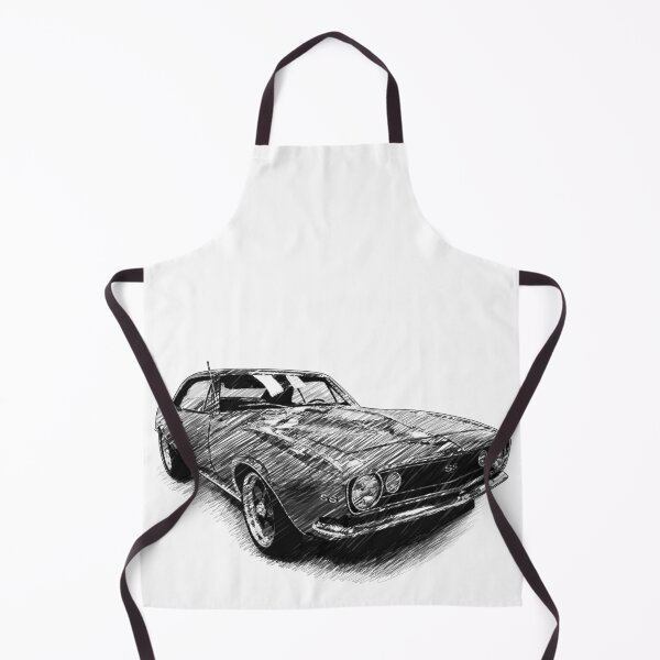 Item preview, Historical Vintage car retro car camaro 1967 sketch ss designed and sold by Szkicerka.