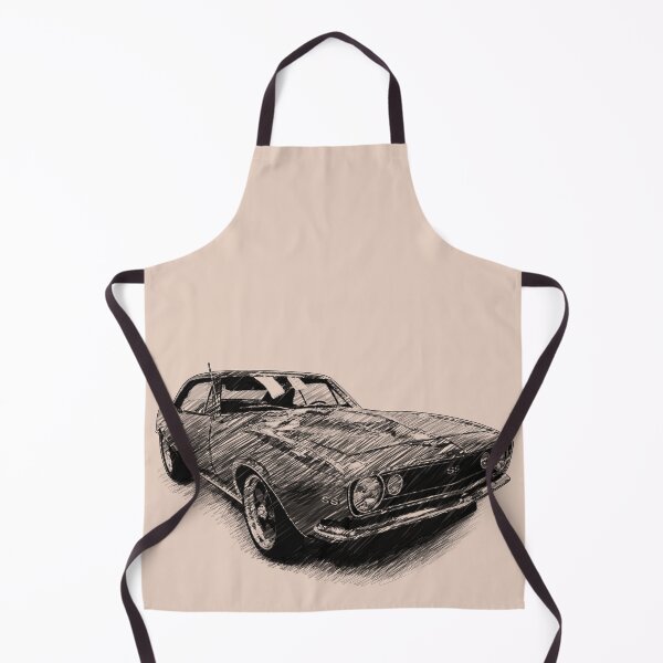 Item preview, Historical Vintage car retro car camaro 1967 sketch ss designed and sold by Szkicerka.