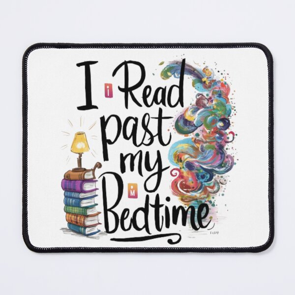 Item preview, I Read Past My Bedtime Funny Art designed and sold by Obinne.
