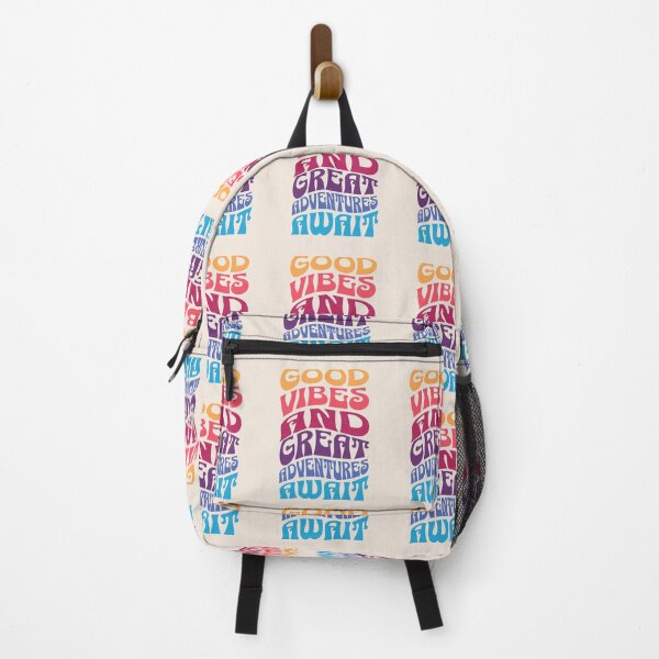 Item preview, Good Vibes and Great Adventures Await Groovy designed and sold by InspireHubWear.