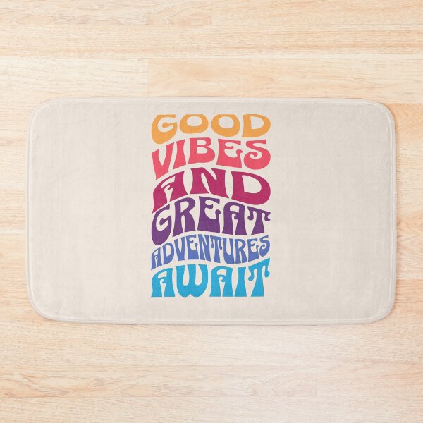 Item preview, Good Vibes and Great Adventures Await Groovy designed and sold by InspireHubWear.