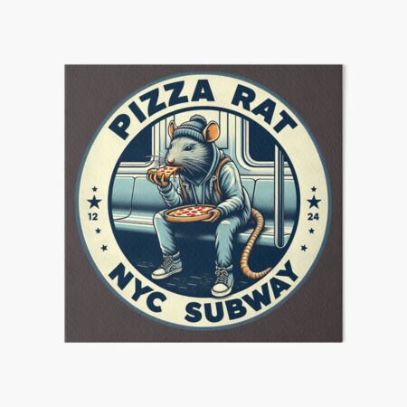 Artikel-Vorschau von  Pizza Rat New York Subway NYC U-Bahn-Zug, designt und verkauft von MayaDelaye.