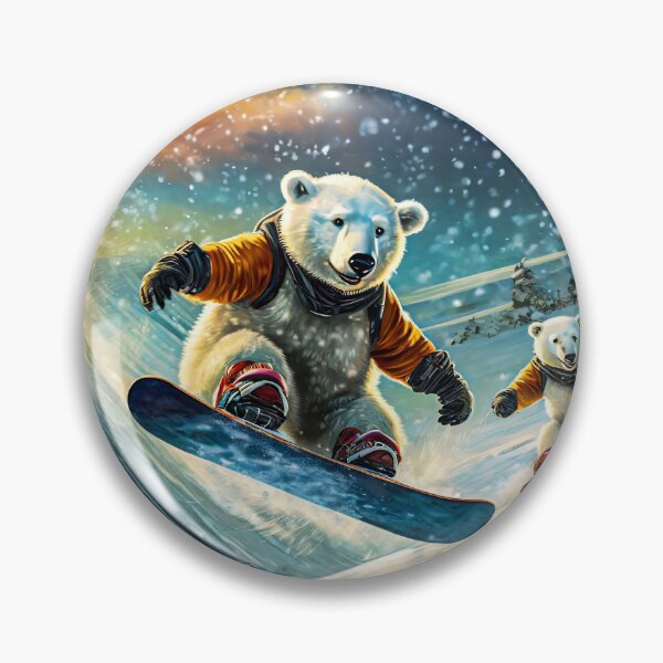 Item preview, Polar Bears On Snowboards Design By Rich AMeN Gill designed and sold by RichAMeNGill.
