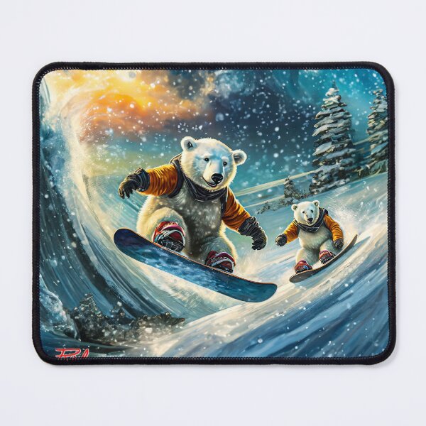 Item preview, Polar Bears On Snowboards Design By Rich AMeN Gill designed and sold by RichAMeNGill.