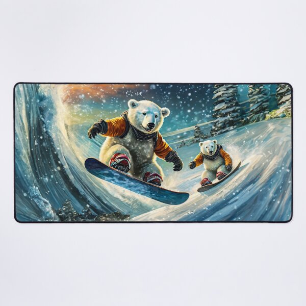 Item preview, Polar Bears On Snowboards Design By Rich AMeN Gill designed and sold by RichAMeNGill.