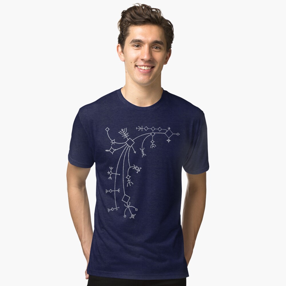 Vista previa del artículo con la obra «Camiseta de tejido mixto», diseñado y vendido por LtheD.