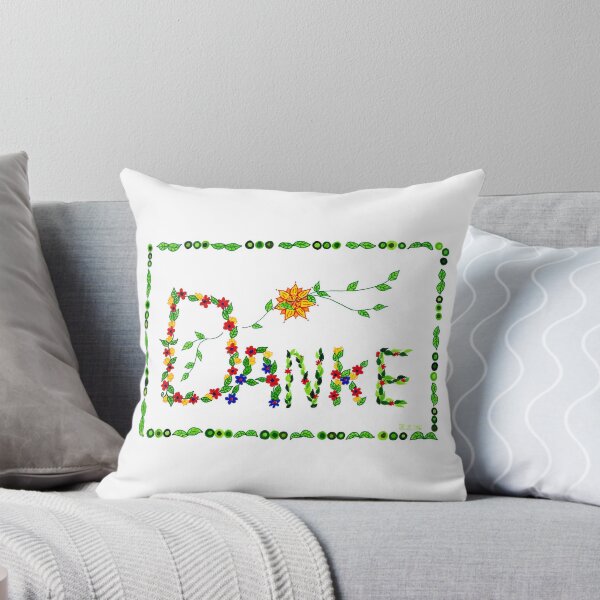 "Thanks" Throw Pillow