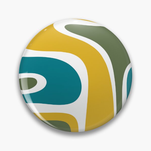 Item preview, Mid Century Modern Copacetic Retro Abstract Mustard Olive Teal designed and sold by kierkegaard.