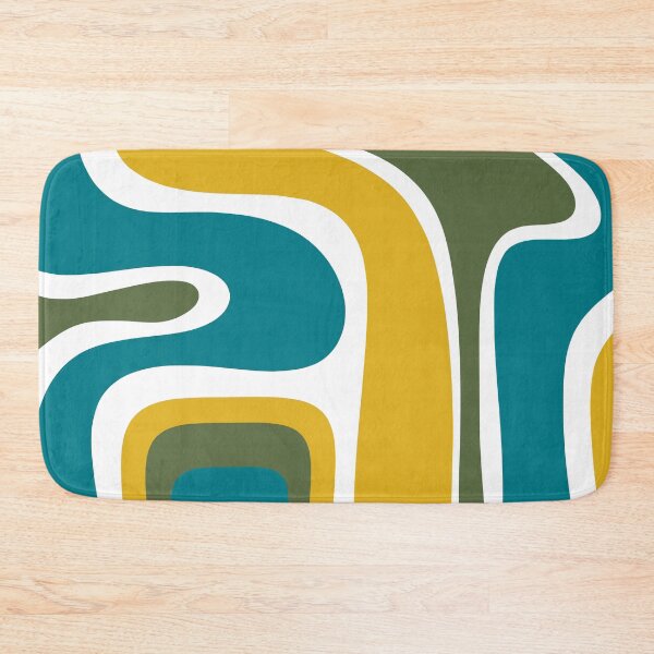 Item preview, Mid Century Modern Copacetic Retro Abstract Mustard Olive Teal designed and sold by kierkegaard.