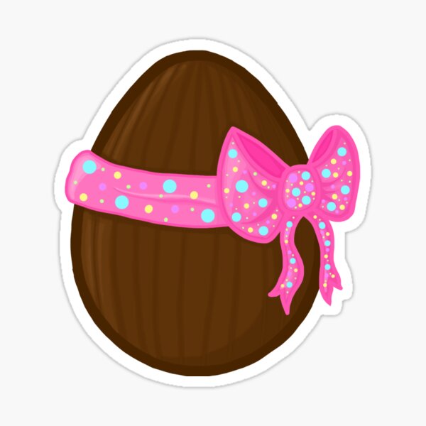 Item preview, Easter egg with pink ribbon designed and sold by Pandaerable.