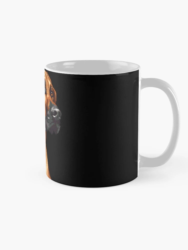 Thumbnail 3 von 6, Kaffeebecher, Pixel Rhodesian Ridgeback designt und verkauft von CUTEDOGGIEZ.