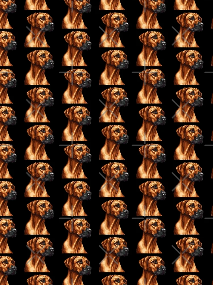 Imagen 5 de 5, Vestido acampanado con la obra Pixel Rhodesian Ridgeback, diseñada y vendida por CUTEDOGGIEZ.