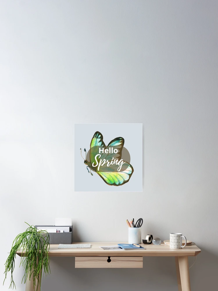Thumbnail 2 of 3, Poster, Hello Spring designed and sold by designlee.