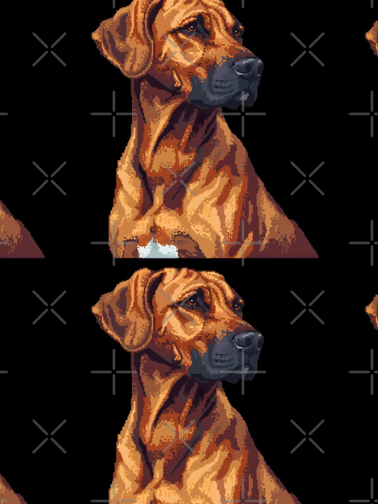 Thumbnail 4 of 4, iPhone Case, 16-bit Rhodesian Ridgeback designed and sold by CUTEDOGGIEZ.