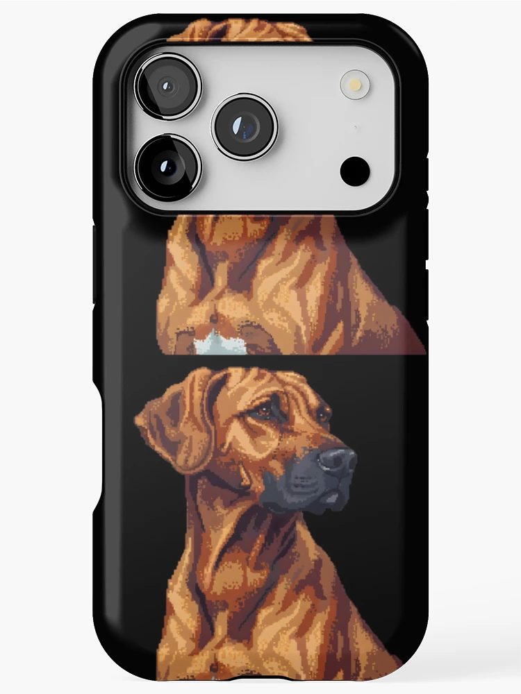 Thumbnail 1 of 4, iPhone Case, 16-bit Rhodesian Ridgeback designed and sold by CUTEDOGGIEZ.