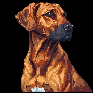 Artwork thumbnail, 16-bit Rhodesian Ridgeback by CUTEDOGGIEZ