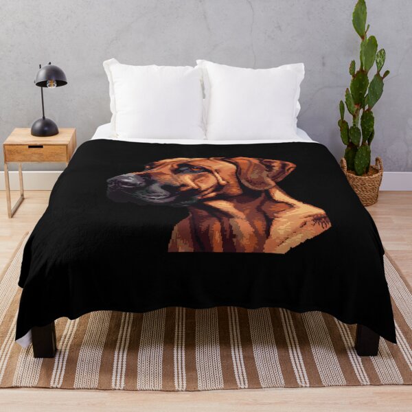 Item preview, 16-bit Pixel Art Rhodesian Ridgeback designed and sold by CUTEDOGGIEZ.