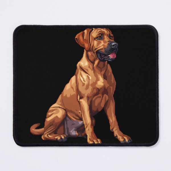 Item preview, Pixel Portrait Rhodesian Ridgeback designed and sold by CUTEDOGGIEZ.