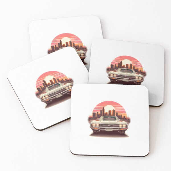 Item preview, 70s Chevrolet Impala Pixelart designed and sold by VintageCarsShop.