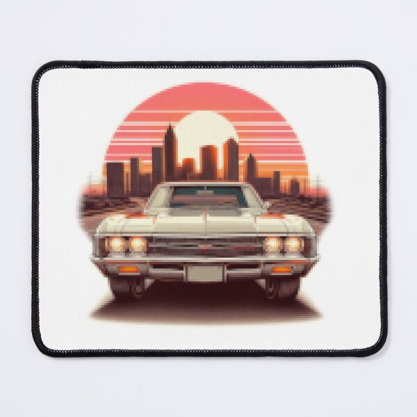 Item preview, 70s Chevrolet Impala Pixelart designed and sold by VintageCarsShop.